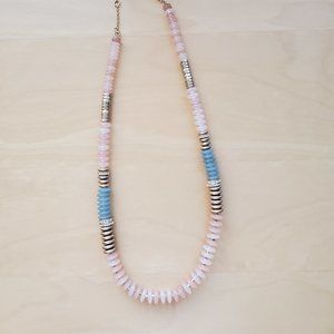 Loft pink and turquoise necklace